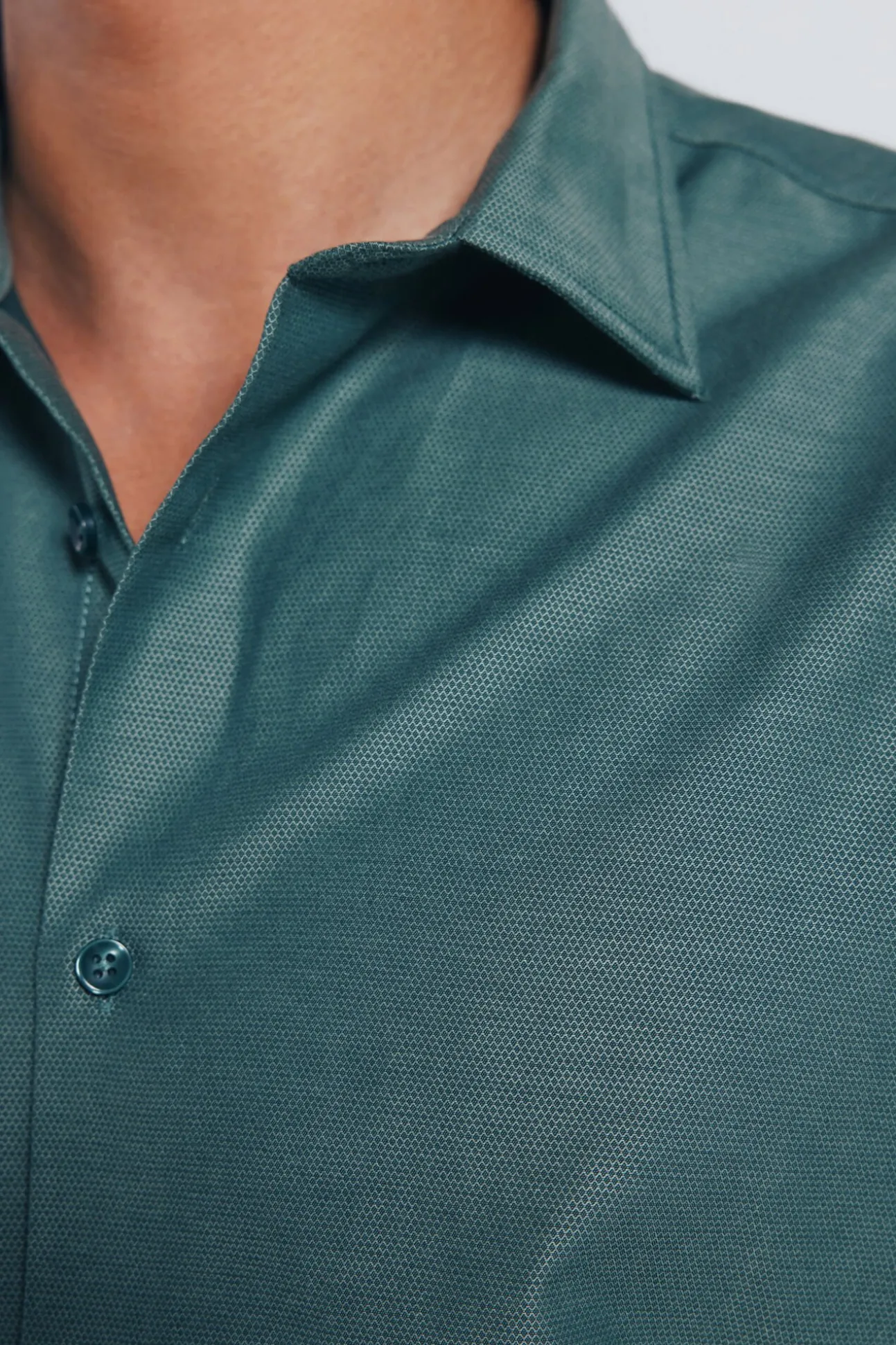 Camisa estruturada de fácil cuidado