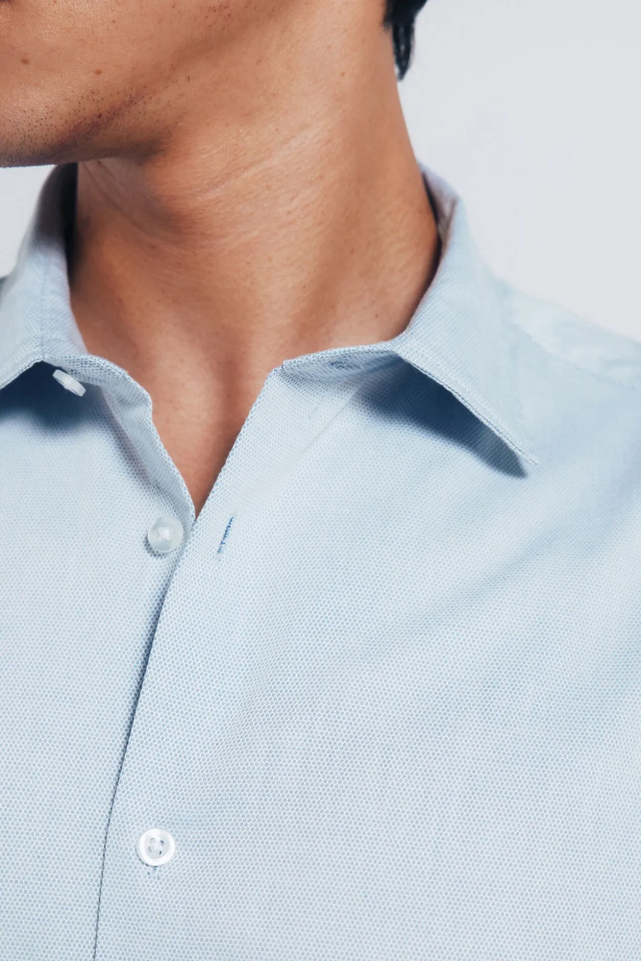 Camisa estruturada de fácil cuidado