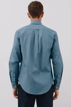 Camisa jeans com bolso