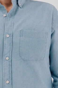 Camisa jeans com bolso