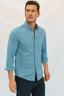 Camisa linho algodão liso