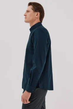 Camisa lisa de algodão tencel