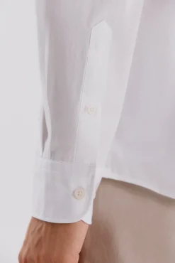 Camisa lisa de algodão tencel