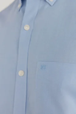 Camisa lisa sem ferro + anti-manchas