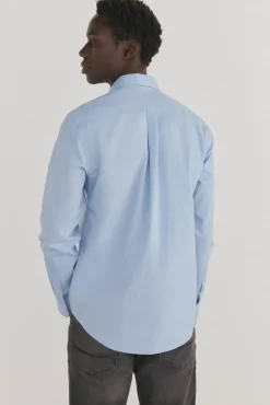 Camisa lisa sem ferro + anti-manchas