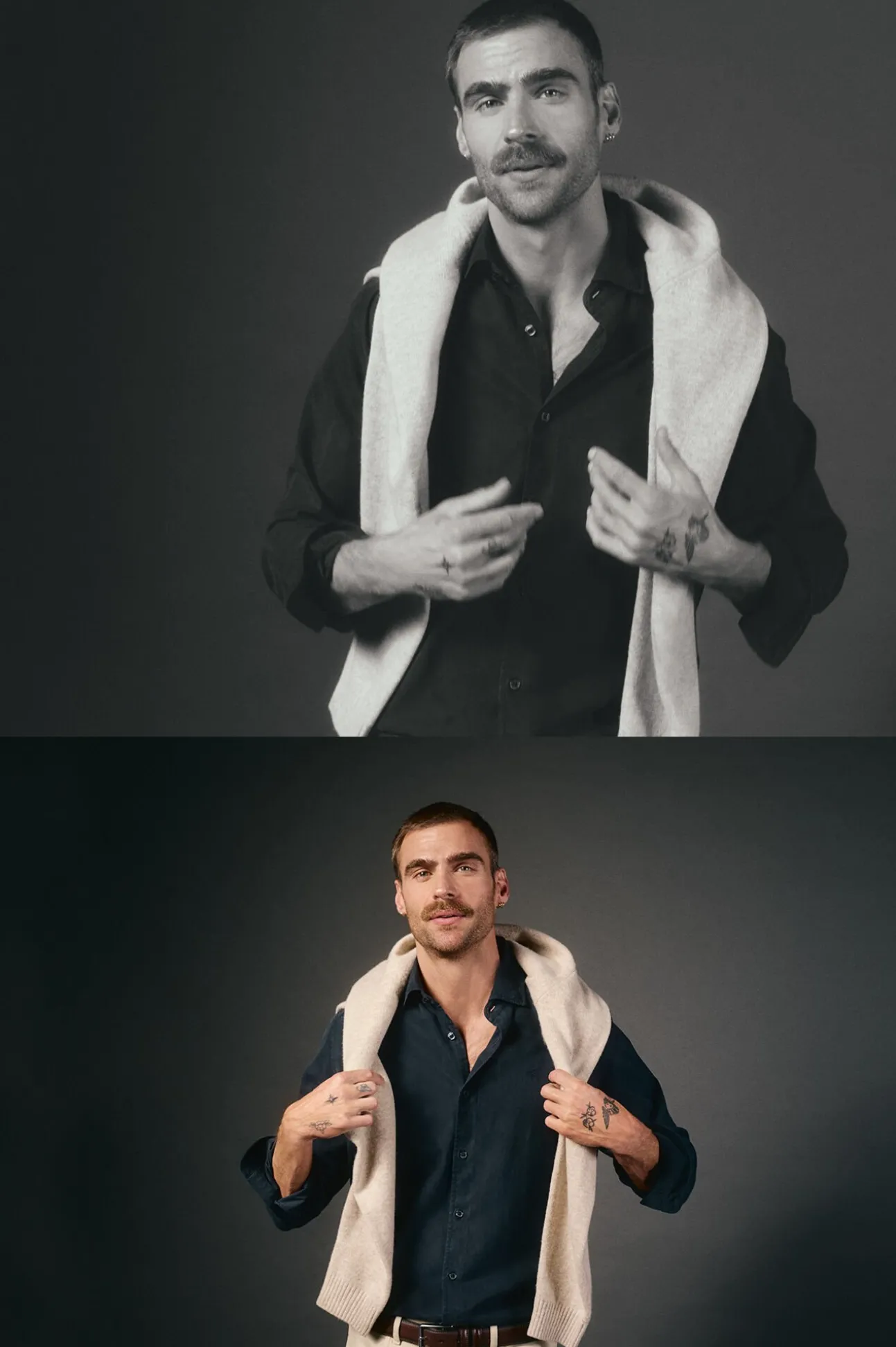 Camisa liso de algodão tencel sarja
