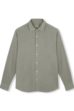 Camisa liso de algodão tencel sarja