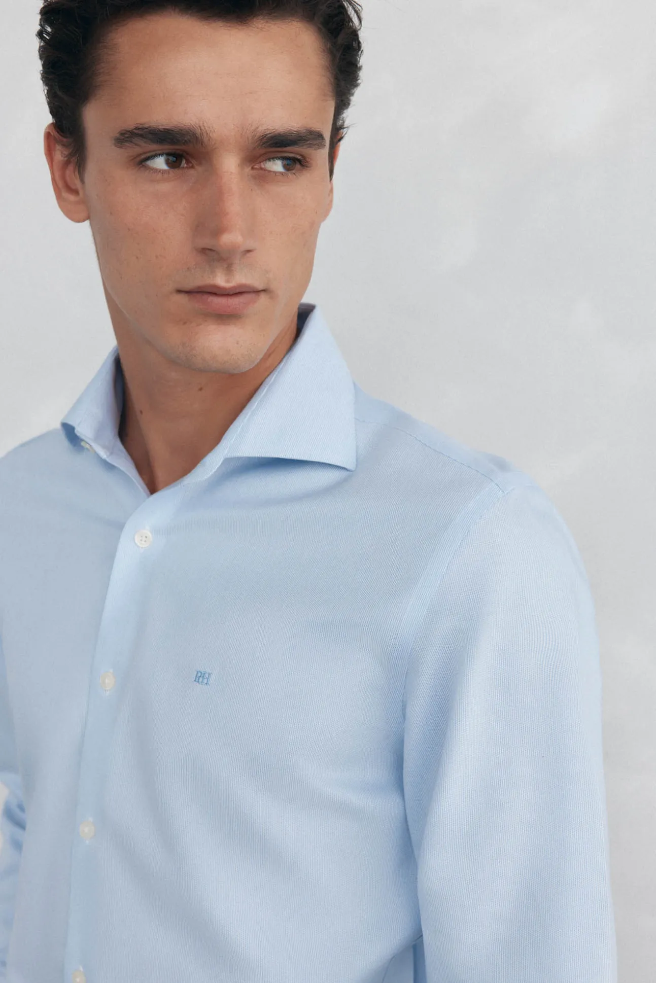 Camisa non iron + antimanchas