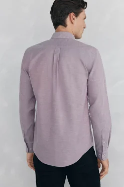 Camisa non-iron oxford liso
