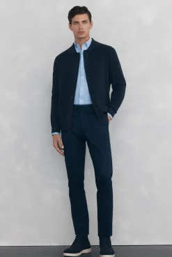 Camisa non-iron oxford liso