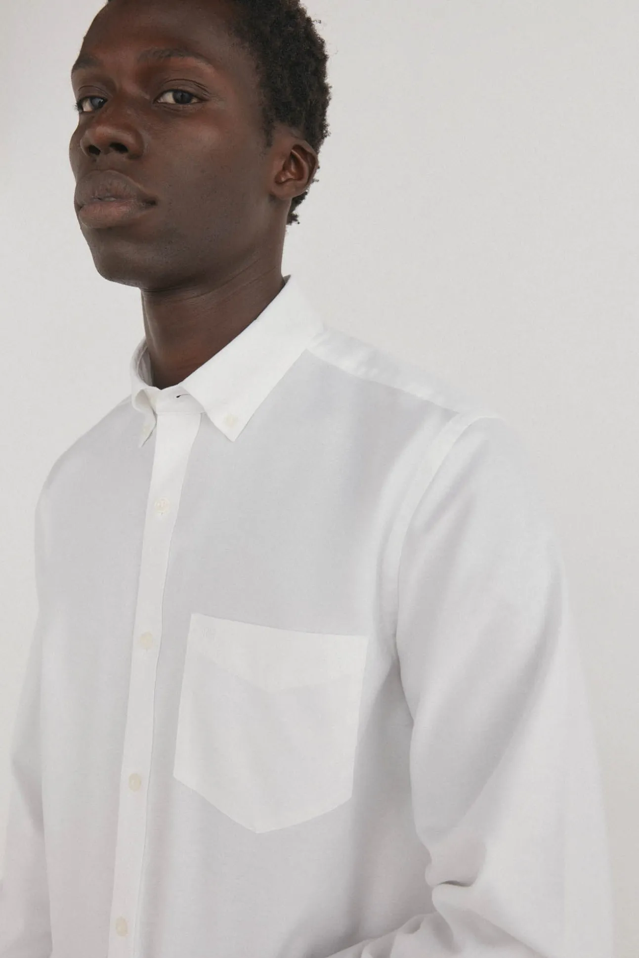 Camisa non-iron oxford liso