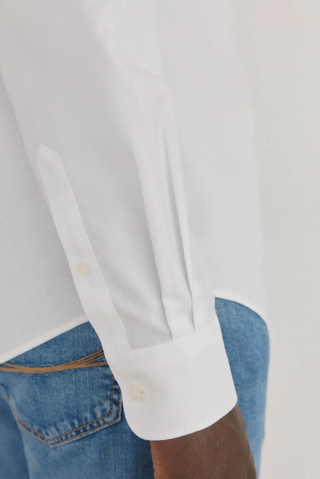 Camisa non-iron oxford liso