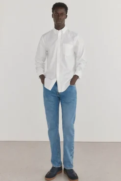 Camisa non-iron oxford liso