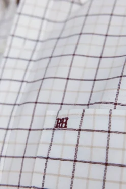 Camisa non-iron oxford quadrados