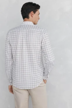Camisa non-iron oxford quadrados