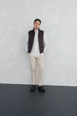 Camisa non-iron oxford quadrados