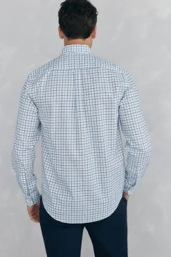 Camisa non-iron oxford quadrados