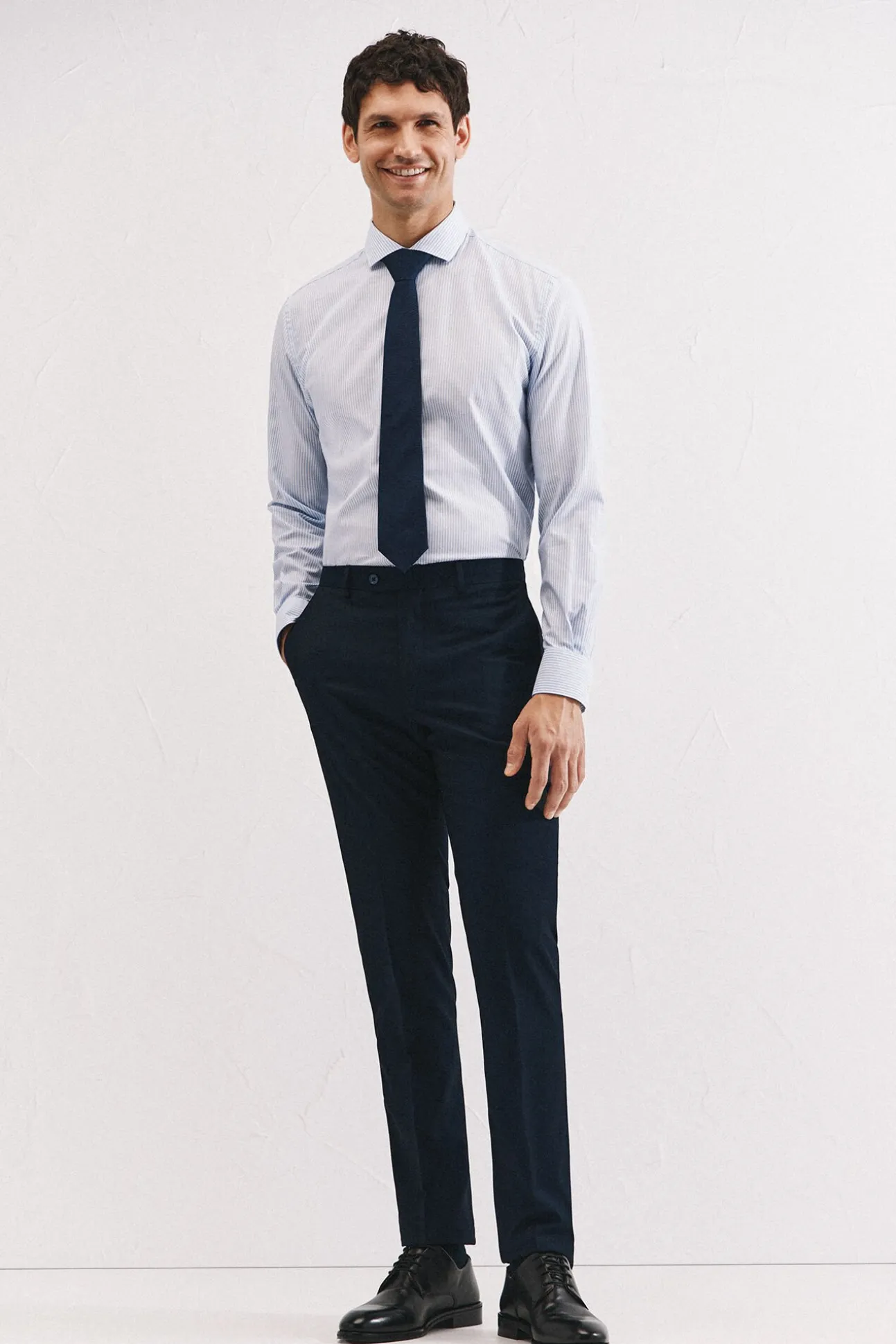 Camisa ottoman corte slim fácil de engomar