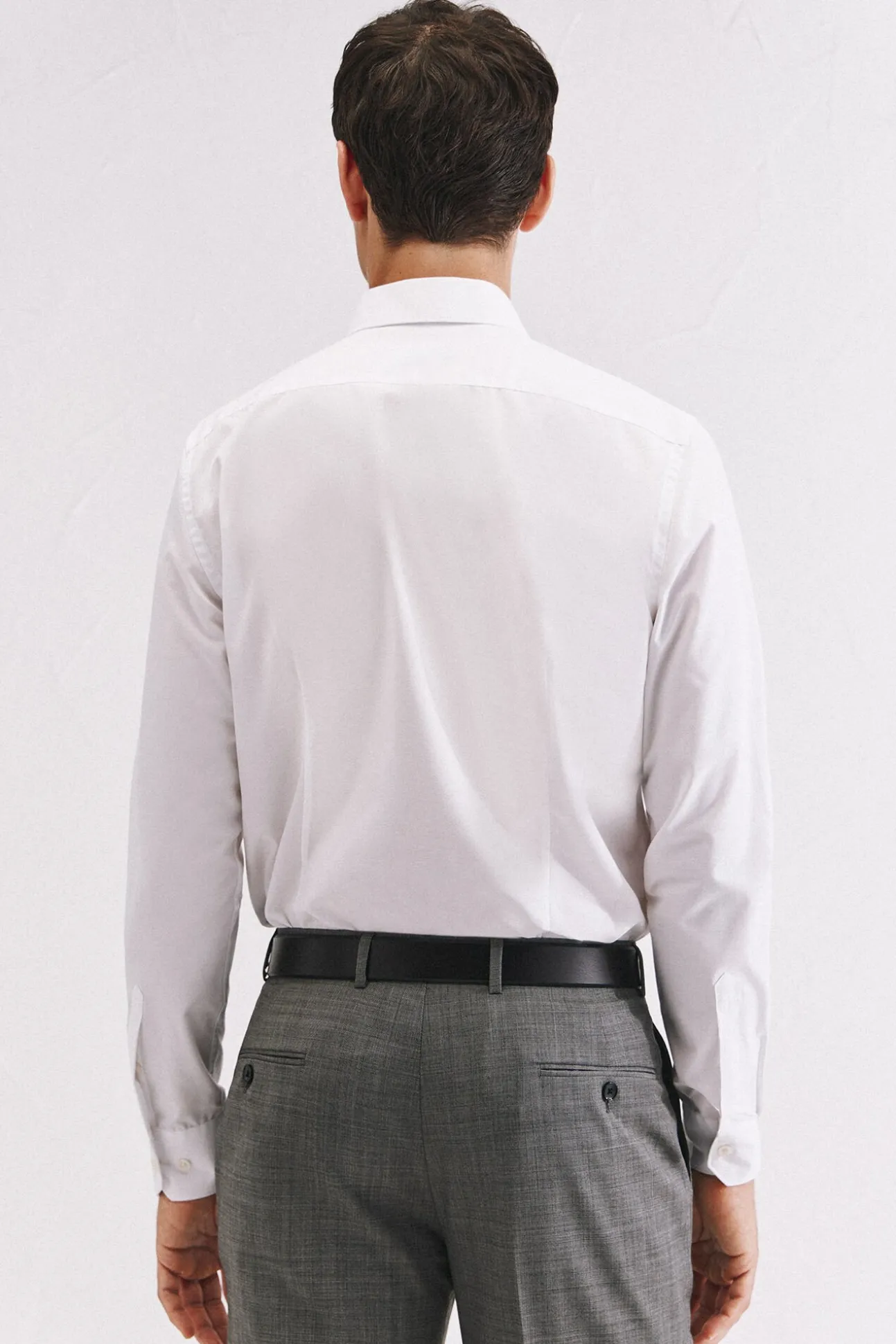 Camisa ottoman corte slim fácil de engomar
