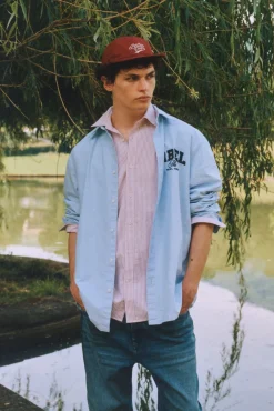Camisa Oxford bordada