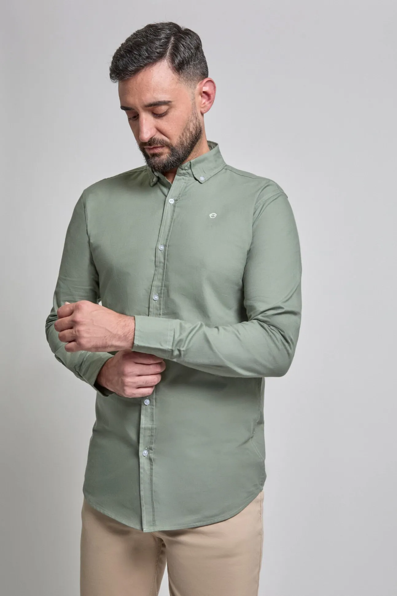 Camisa Oxford com logótipo