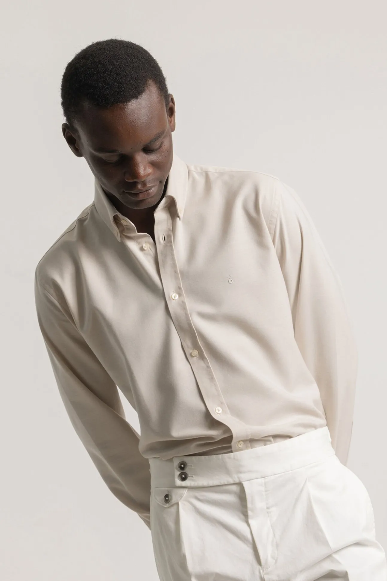 Camisa oxford corte slim