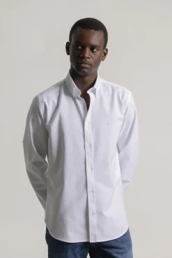 Camisa oxford corte slim