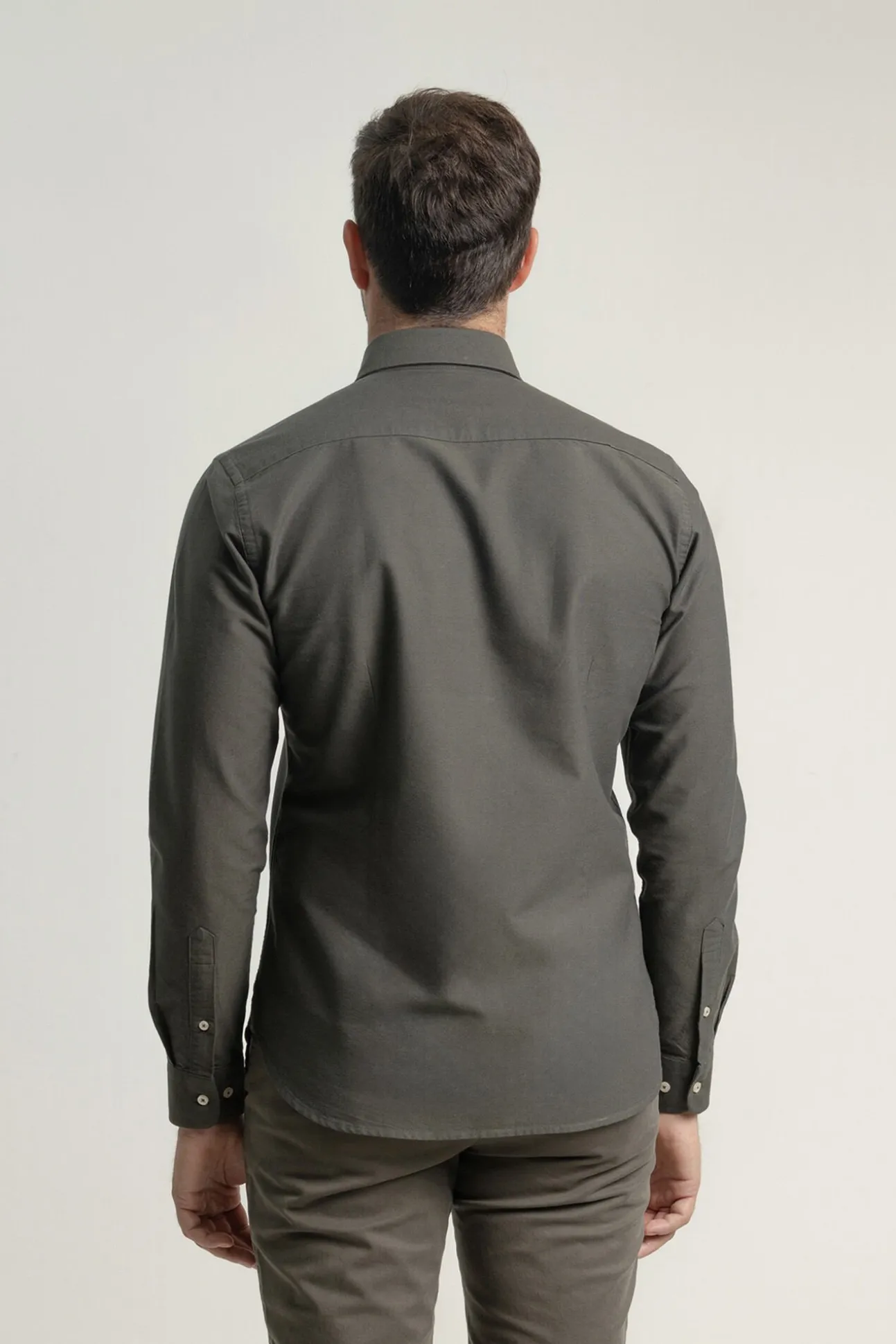 Camisa oxford de algodão slim fit