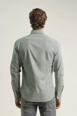 Camisa oxford de algodão slim fit