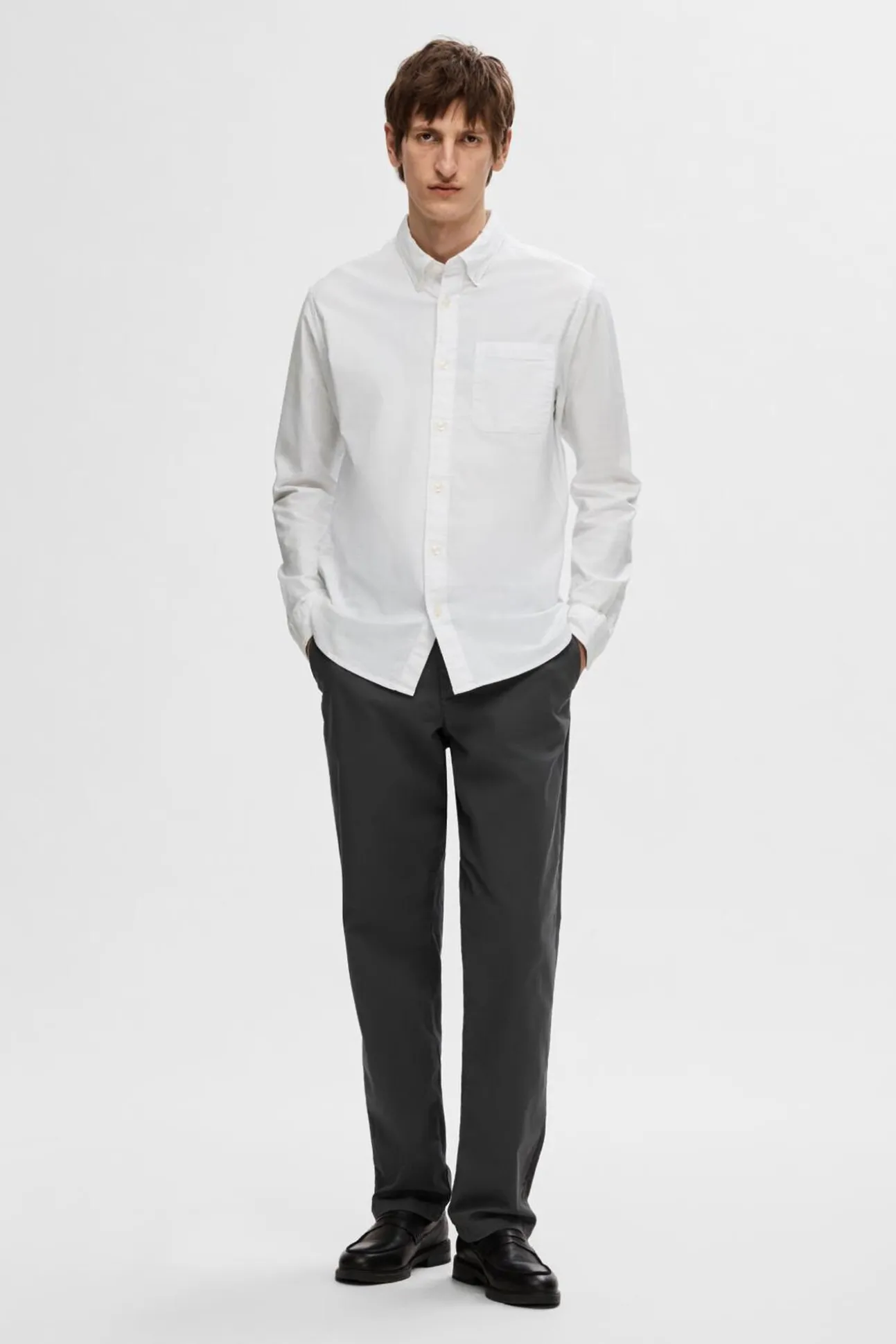 Camisa Oxford de corte regular