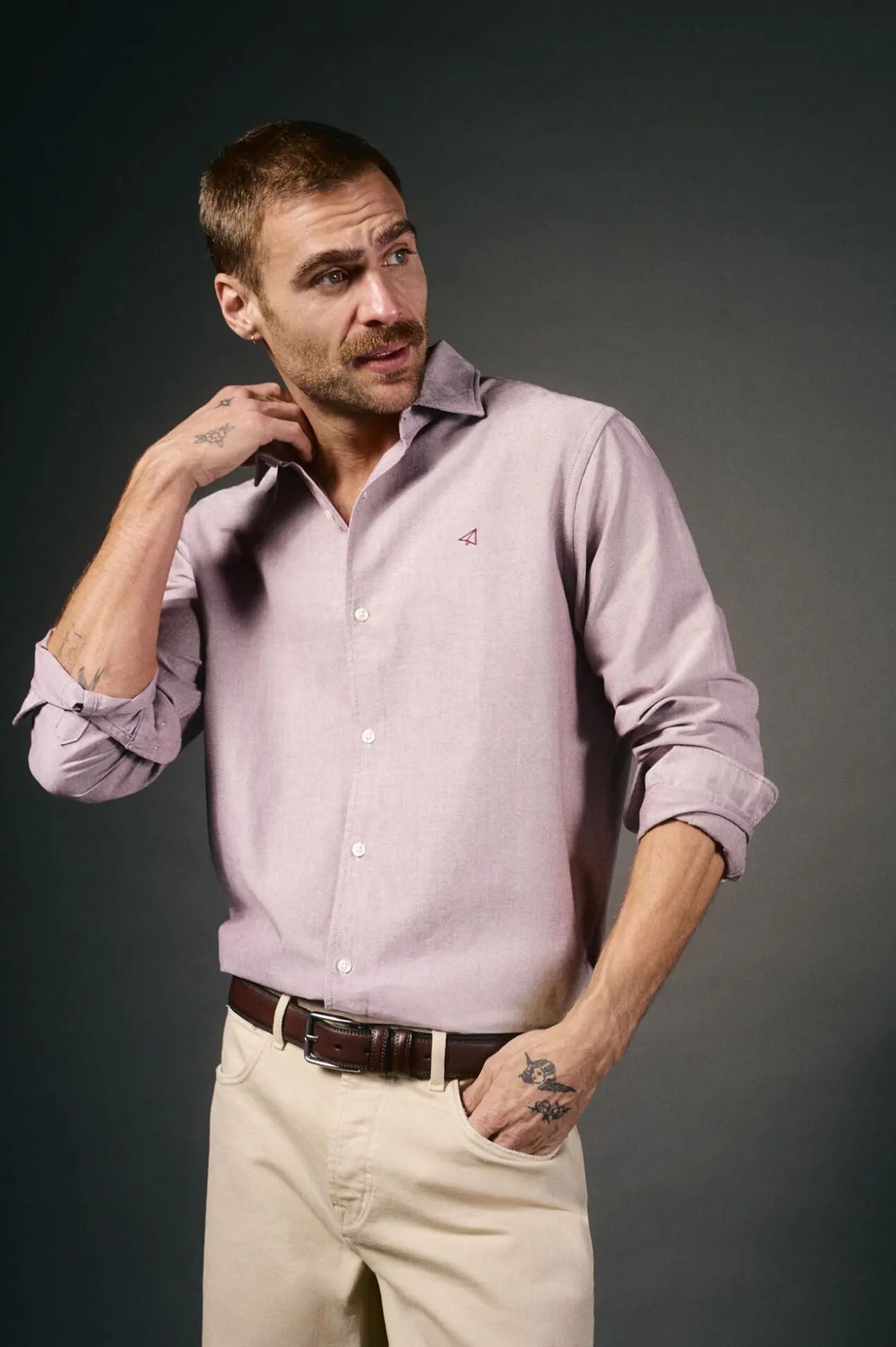 Camisa oxford liso