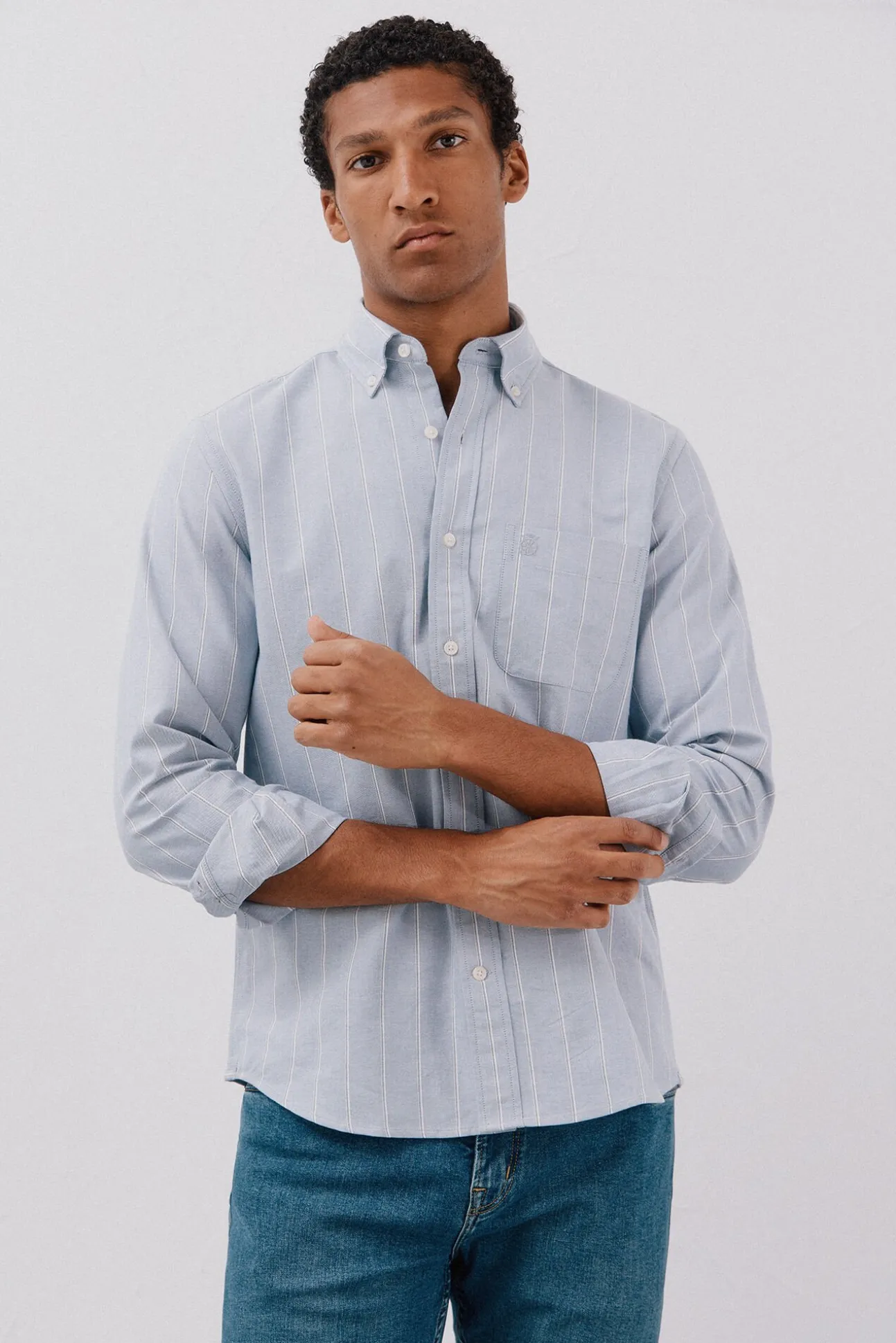 Camisa oxford riscas