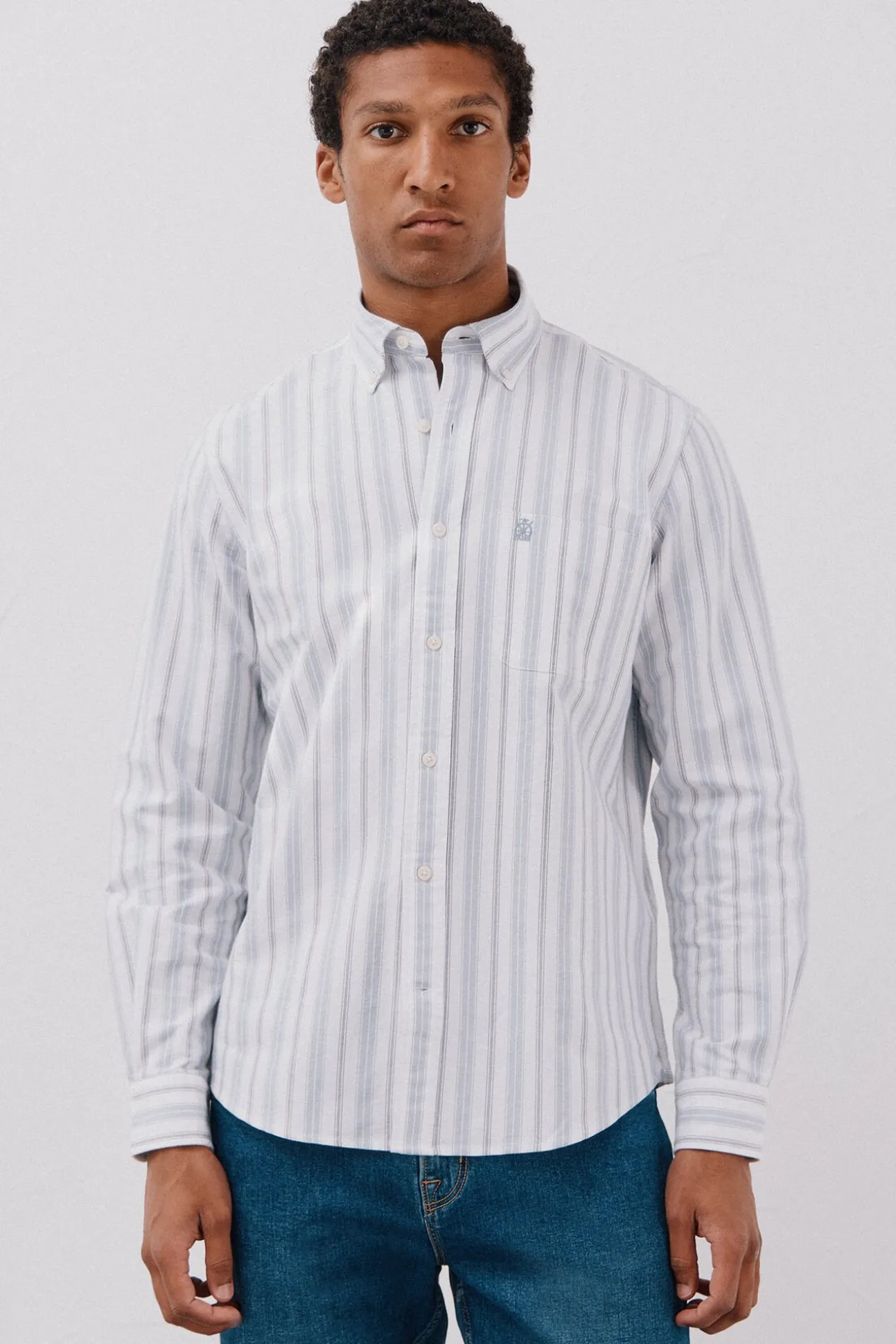 Camisa oxford riscas