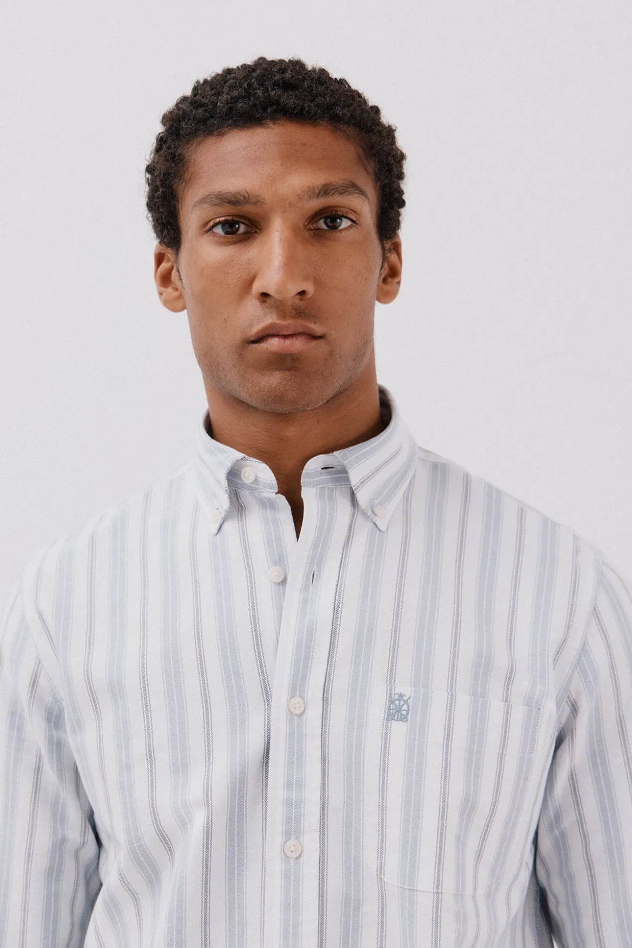 Camisa oxford riscas