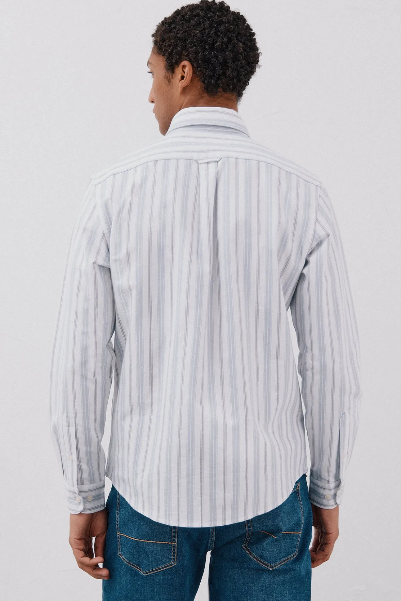 Camisa oxford riscas