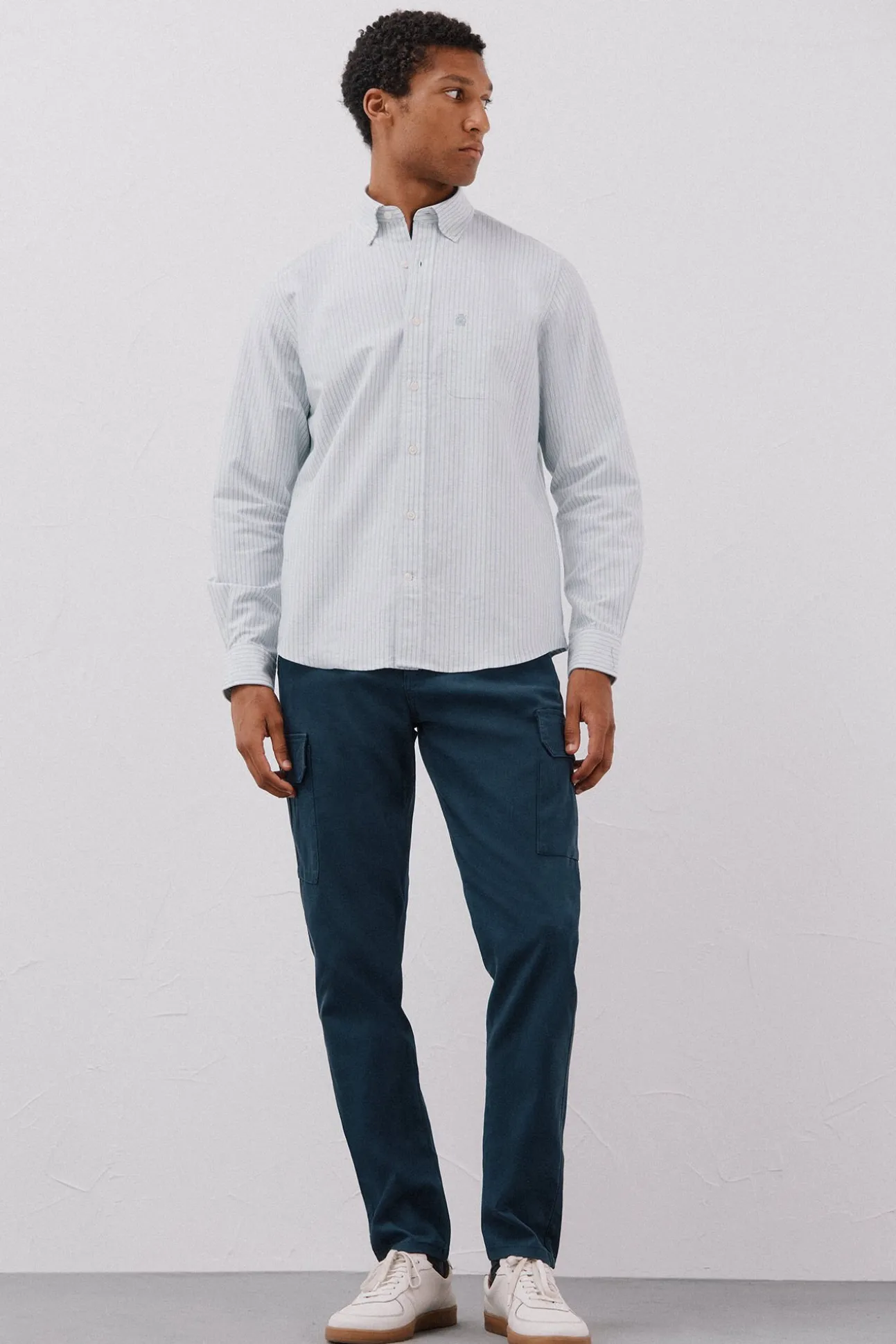 Camisa oxford riscas
