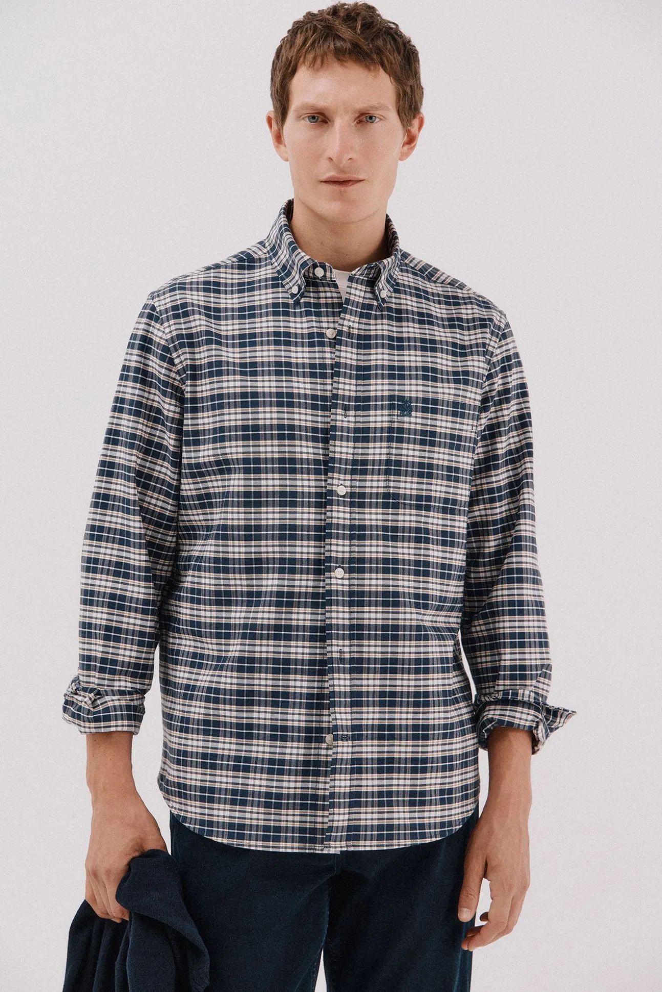 Camisa oxford xadrez