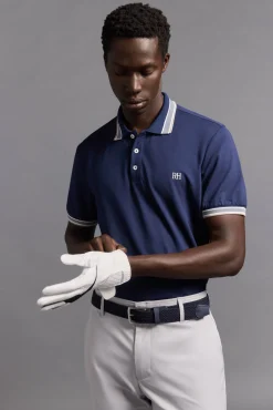 Camisa polo de golfe liso
