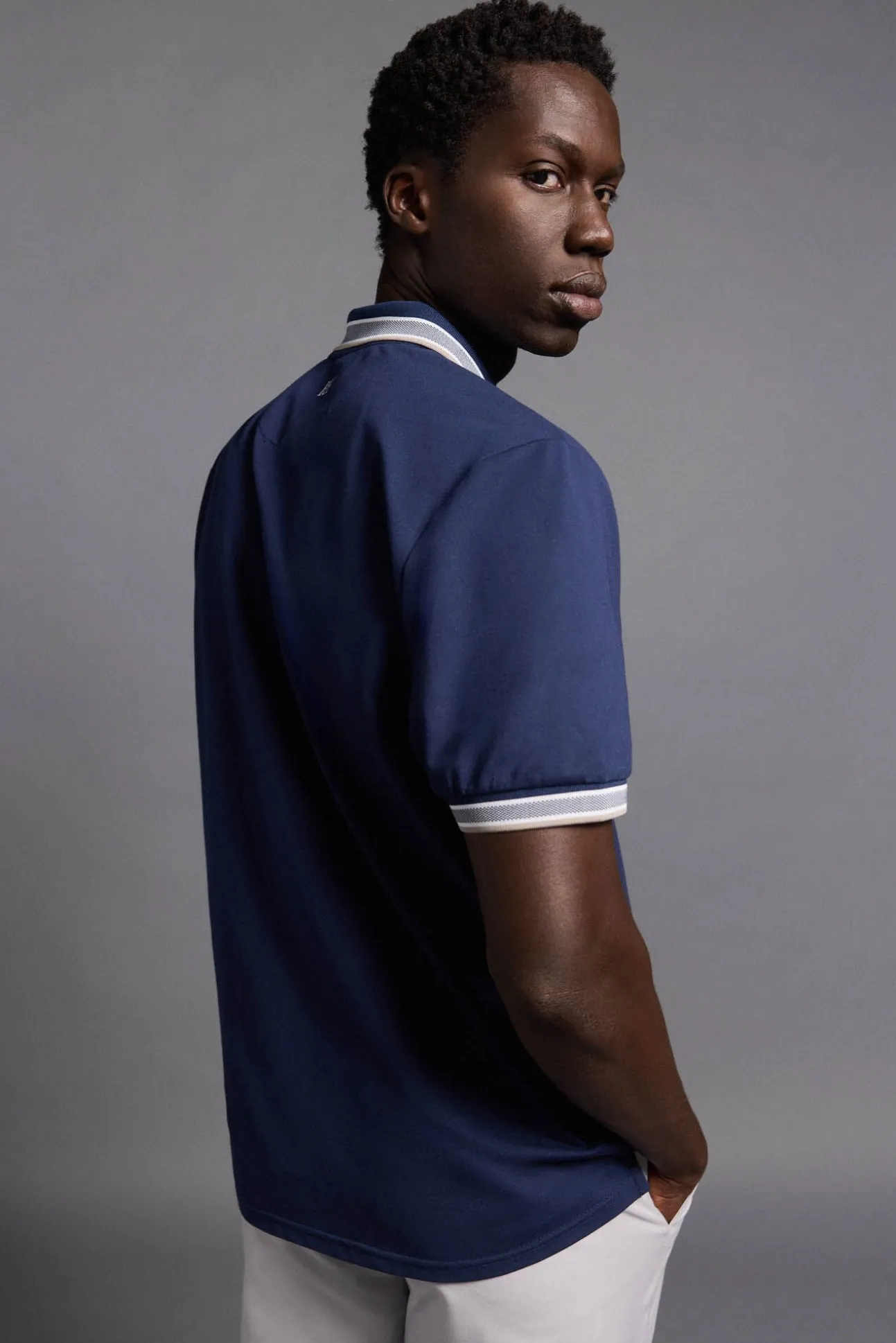 Camisa polo de golfe liso