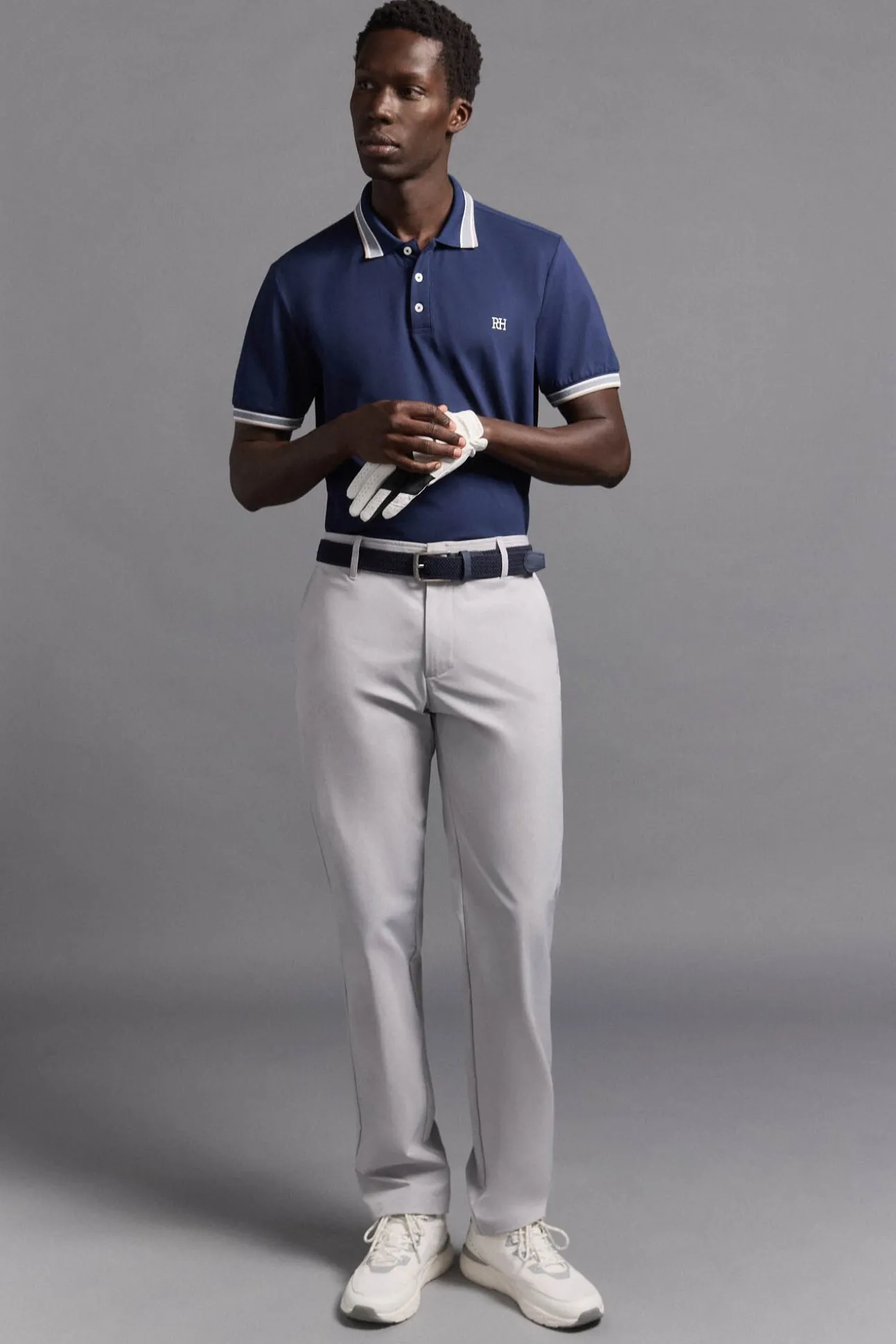 Camisa polo de golfe liso