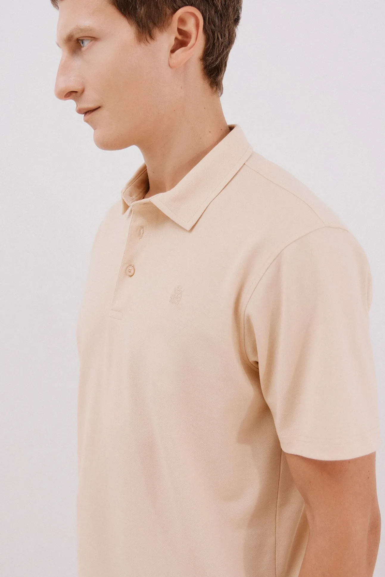 Camisa polo piqué liso