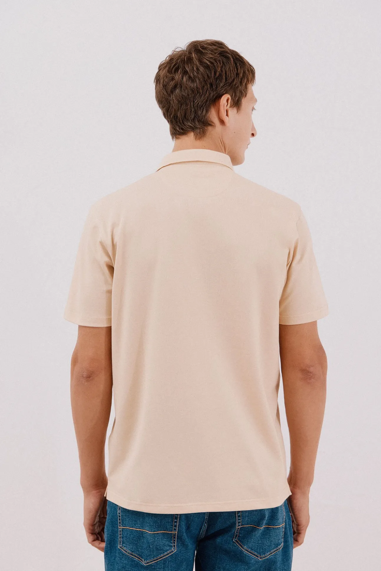 Camisa polo piqué liso