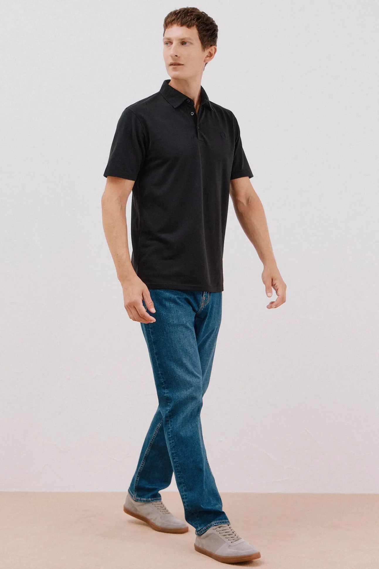 Camisa polo piqué liso