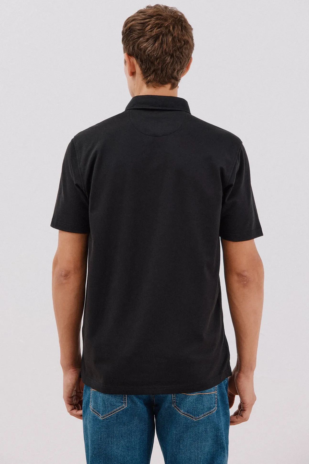 Camisa polo piqué liso