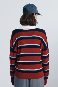 Camisa polo riscas