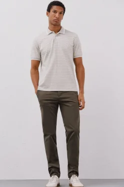 Camisa polo riscas Oxford