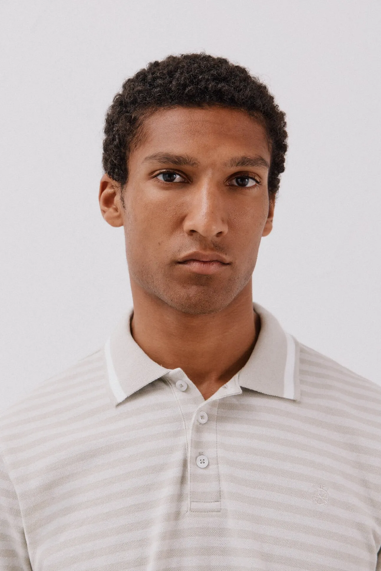Camisa polo riscas Oxford