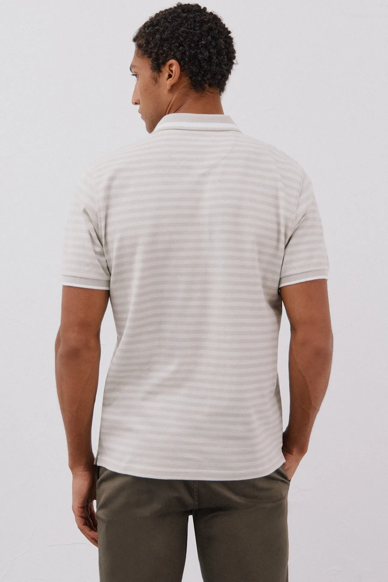 Camisa polo riscas Oxford