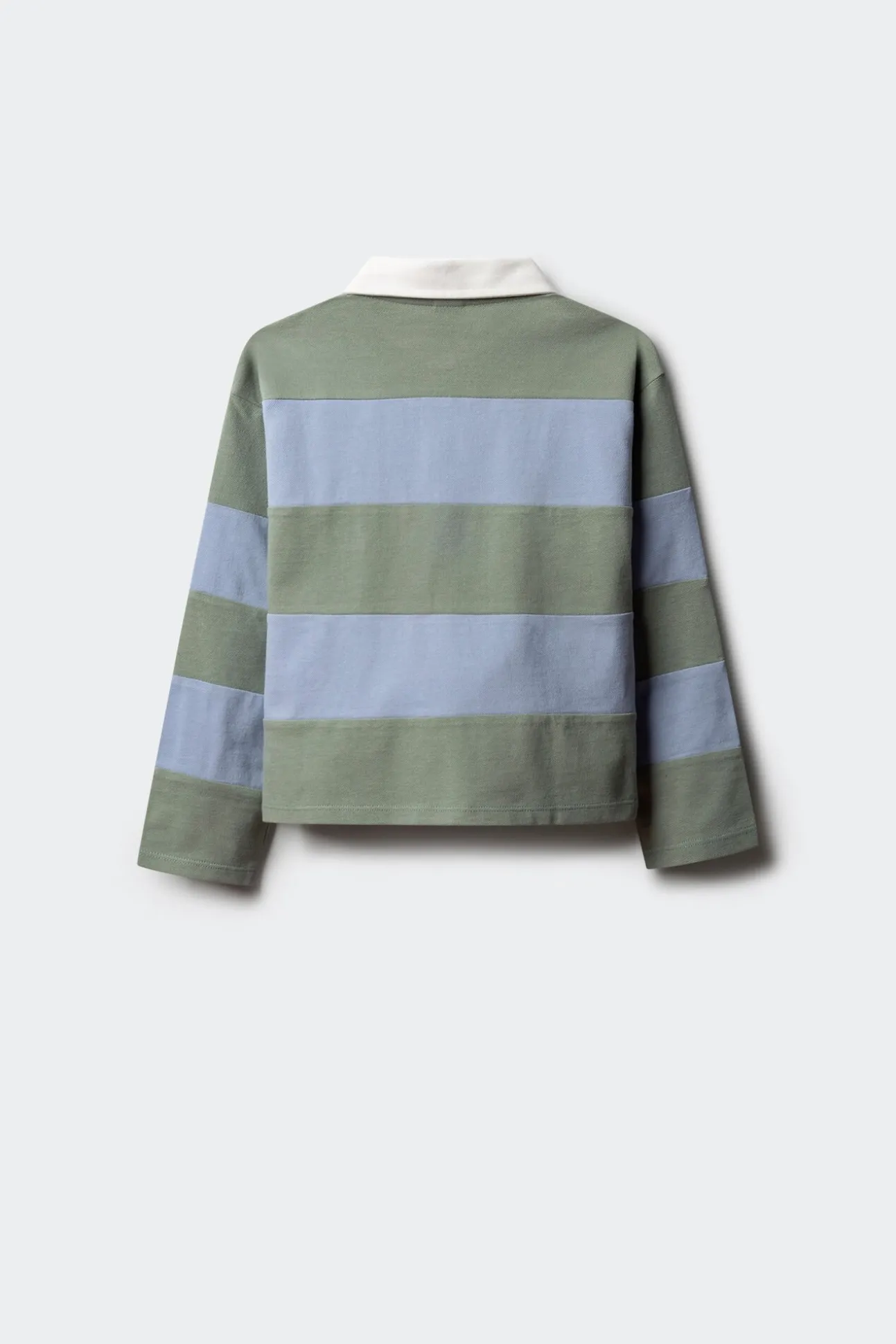 Camisa polo riscas para menina
