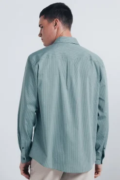 Camisa popelina micro estampado